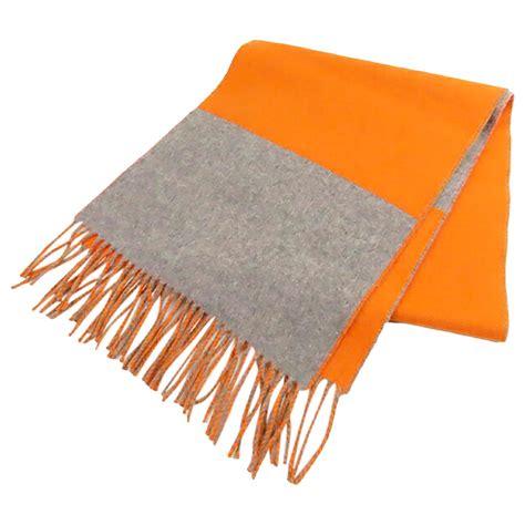 hermes fringe scarf|hermes orange cashmere scarf.